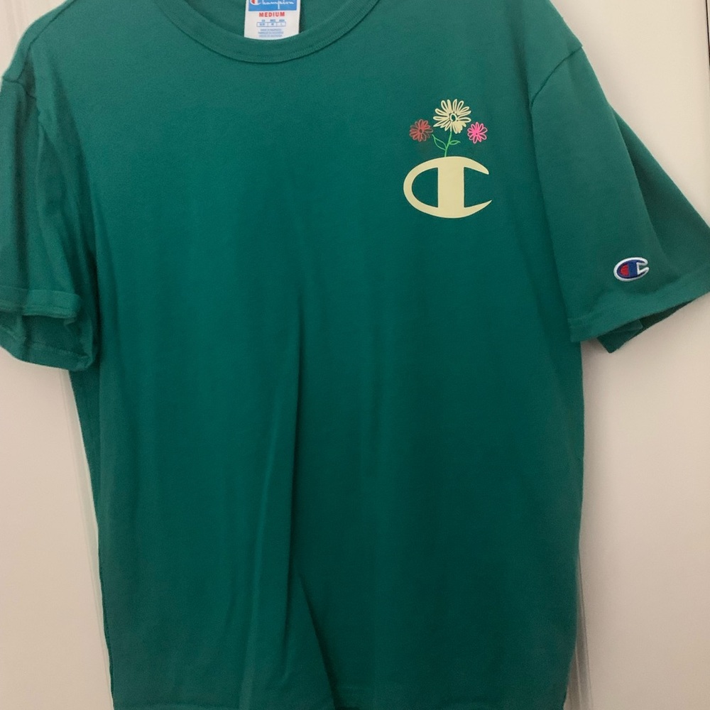 Green flower champion shirt